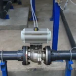 valvula actuada instalada